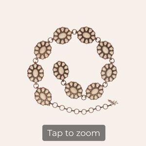 Angel Ranch Copper & White flower Stone Concho Belt - Cavenders
